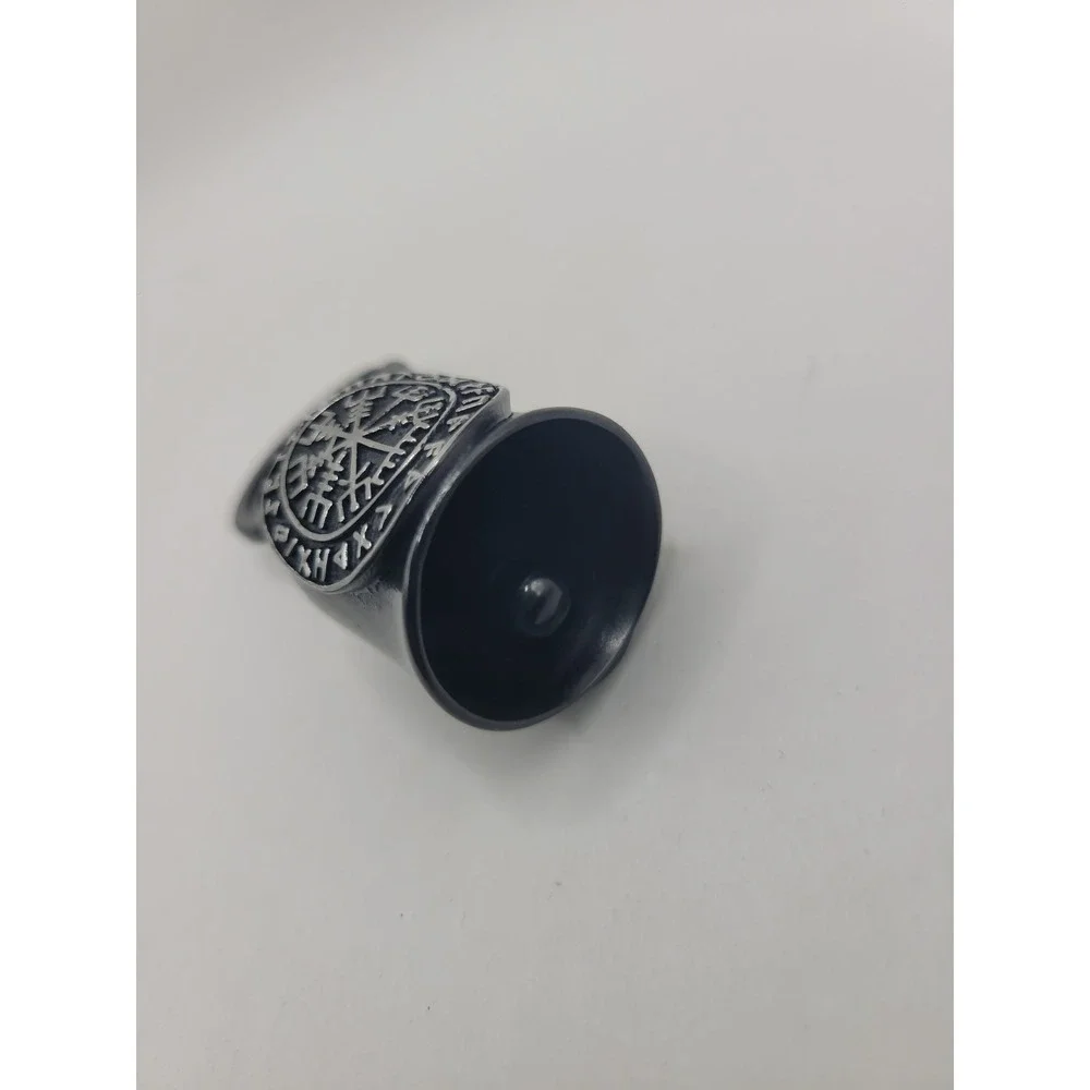 Viking Motorcycle Guardian Bell Silver Tone Norse Biker Good Luck Ride Bell